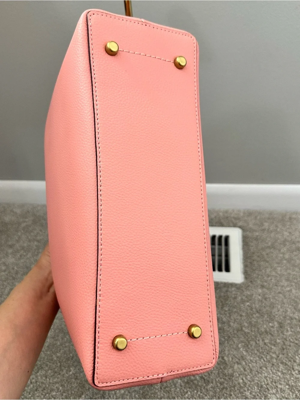 Coach Women's Willow Brass/Candy Pink Multi Colorblock Shoulder Bag (C2590)- New